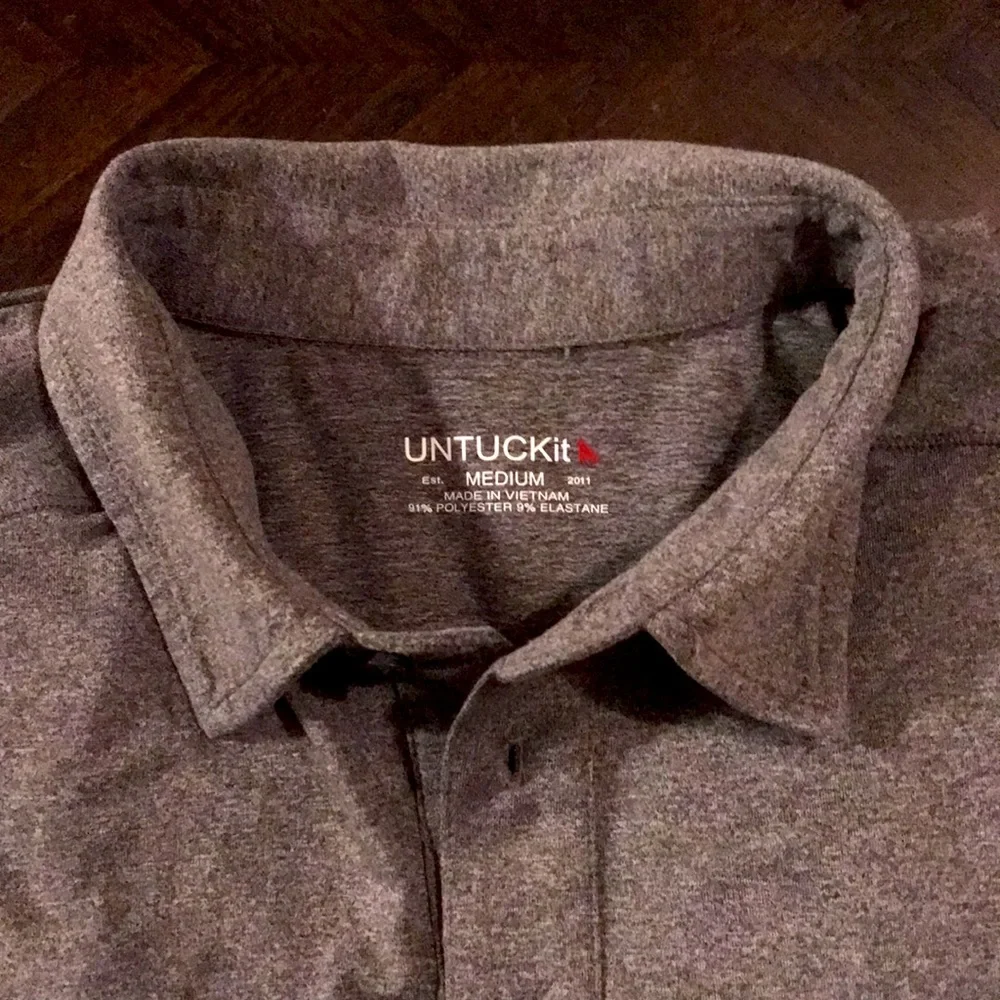UNTUCKit Gray Performance Polo - Picture 2 of 5
